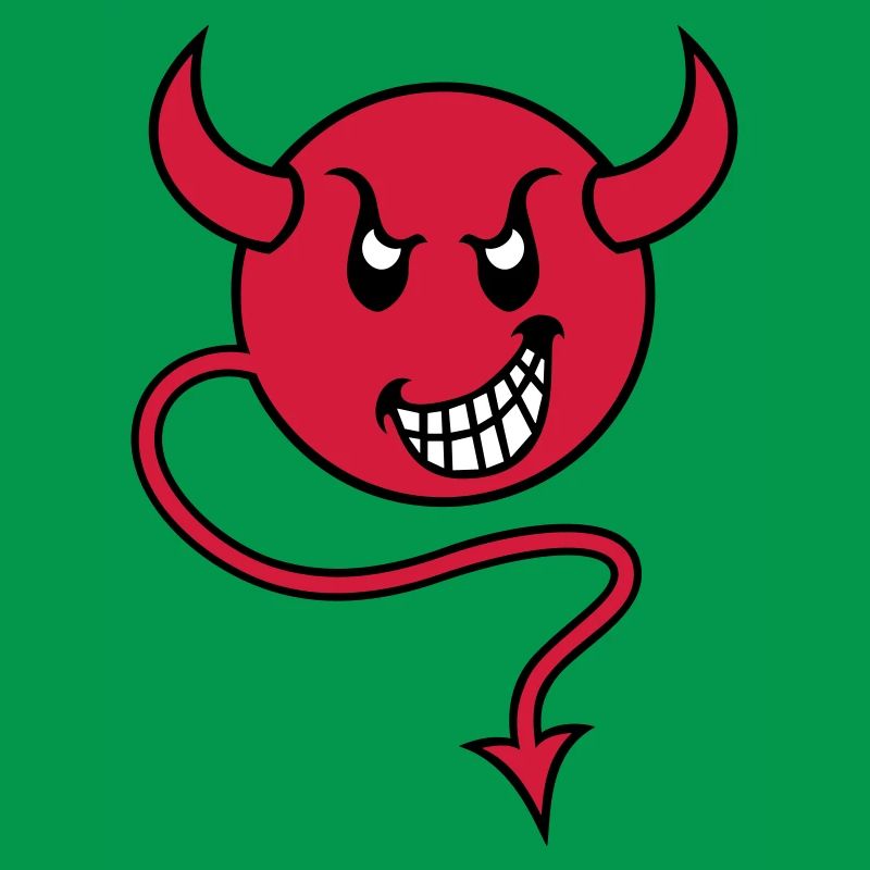 smilie devil red