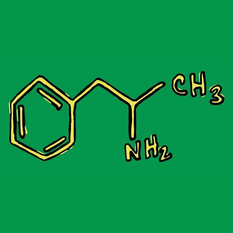 Chimie des formules structurales de l'amphétamine