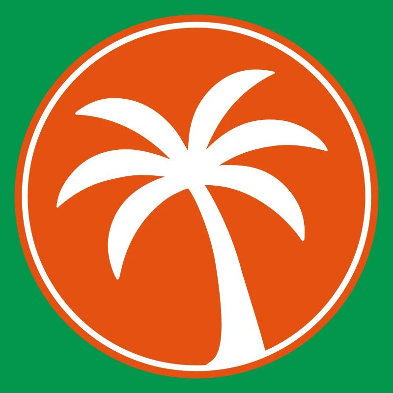 Palm tree icon beach