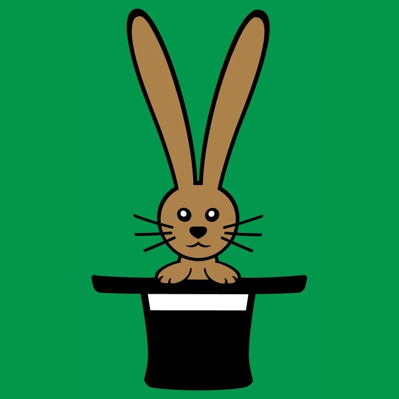 Lapin Chapeau Haut de forme Sorcier Lapin Sorcier Mignon
