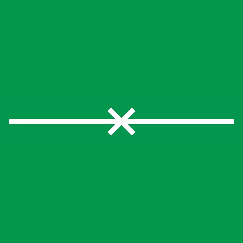 Underscore line with cross