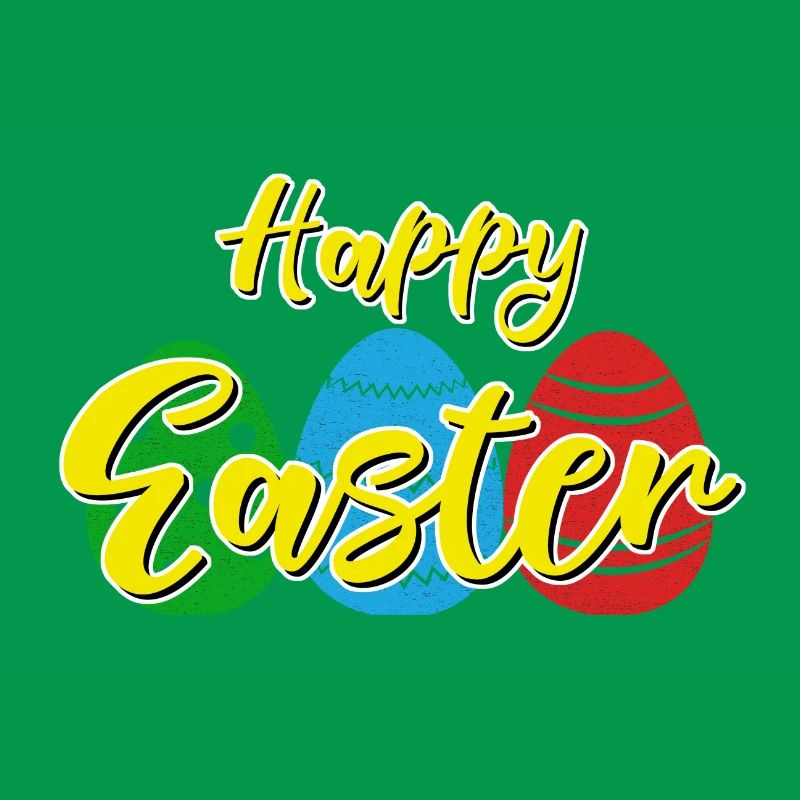 Happy Easter - Easter bunny Easter eggs celebration gift