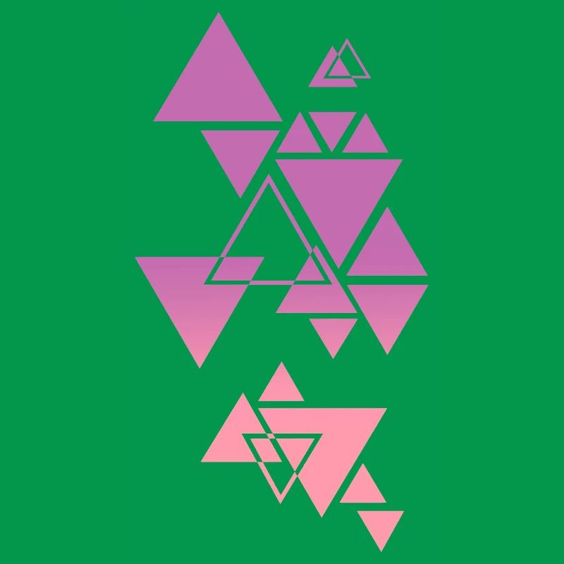 Gradient Triangle Pattern Pink