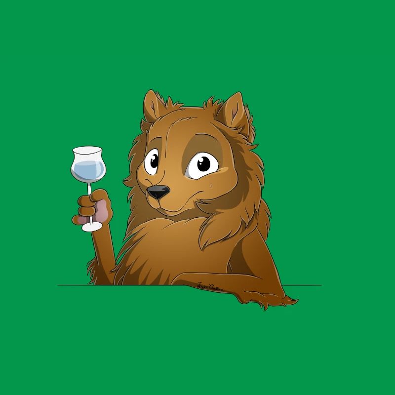 Trinkender oder treibender Spitz