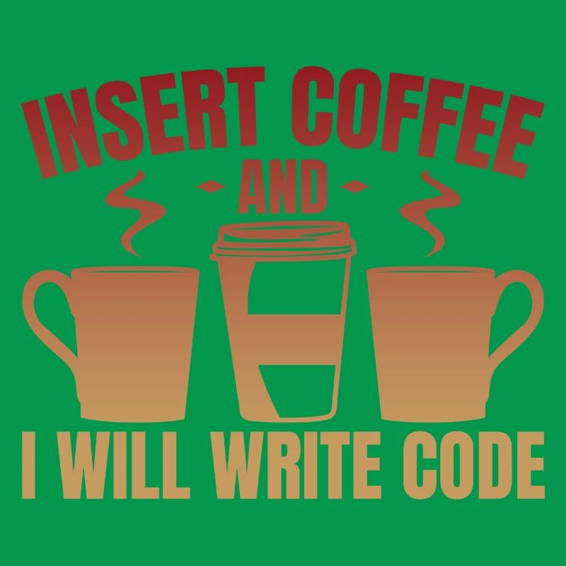 Kaffee einwerfen und Code schreiben