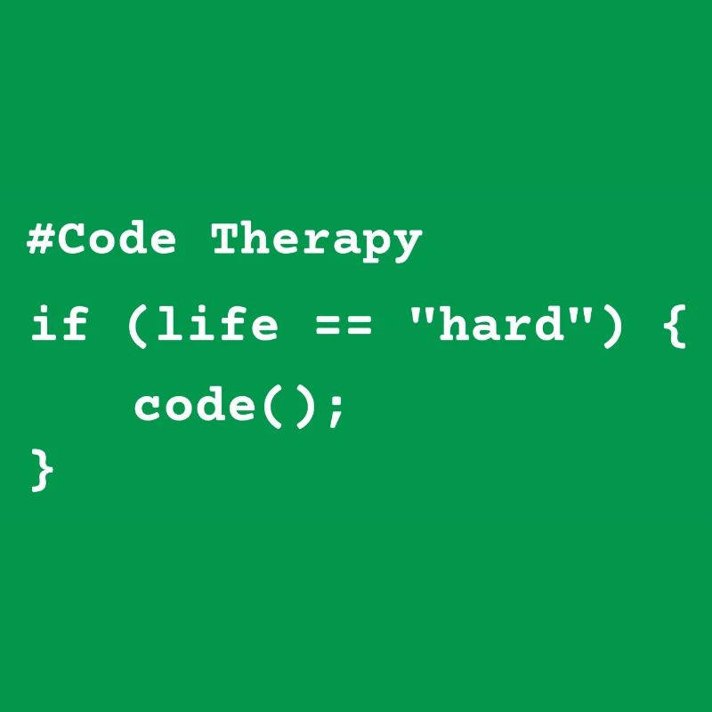 Code Therapy – T-shirt de programmation drôle