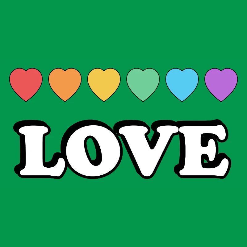 Love Rainbow Hearts