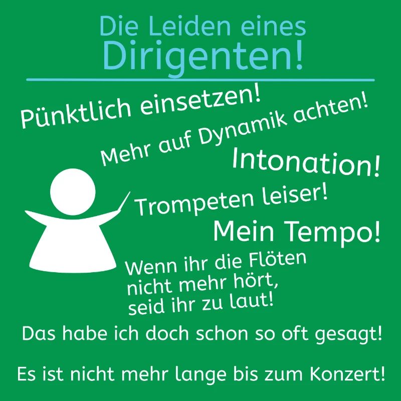 Leiden eines Dirigenten