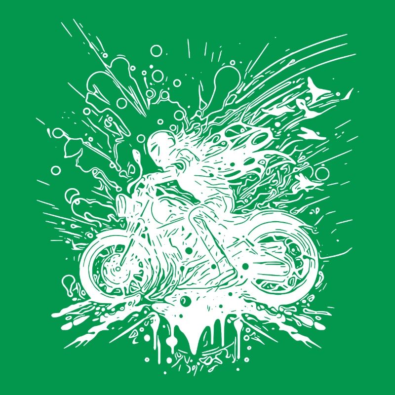 Off-Road Motorcycle Style Splash Biker