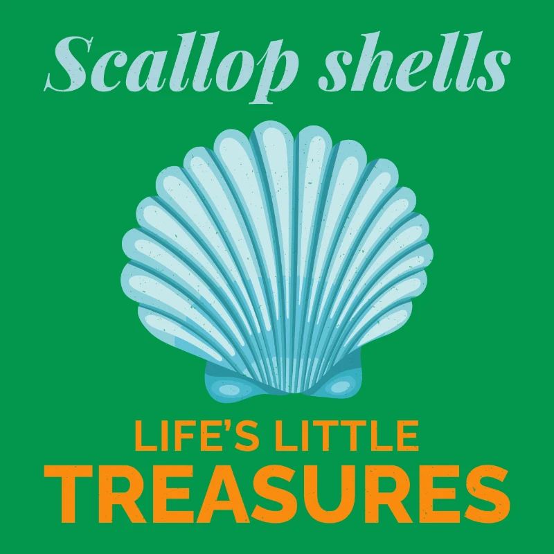 Scallop Seashells Collector Beachcomber Shellfish