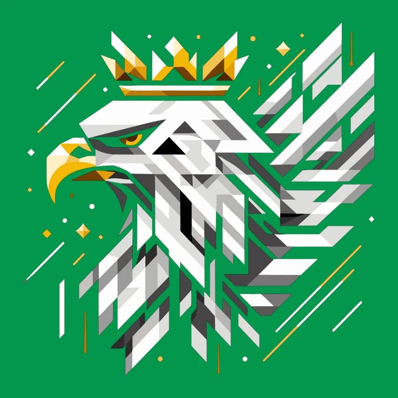 Poland White Eagle Flag Flag Geometry Gift