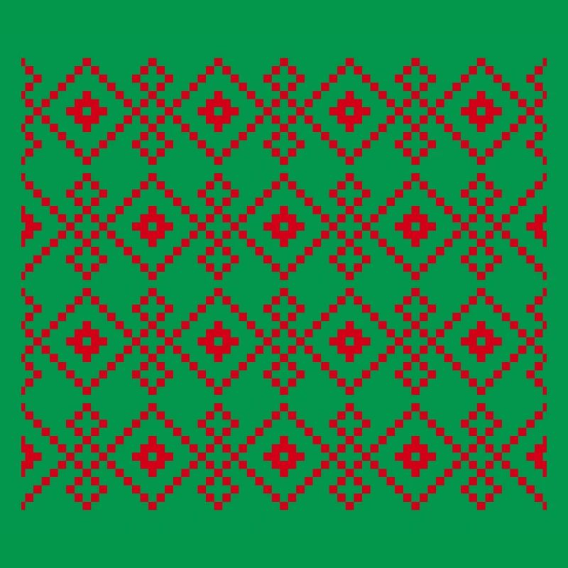 Pull uni de Noël (rouge)