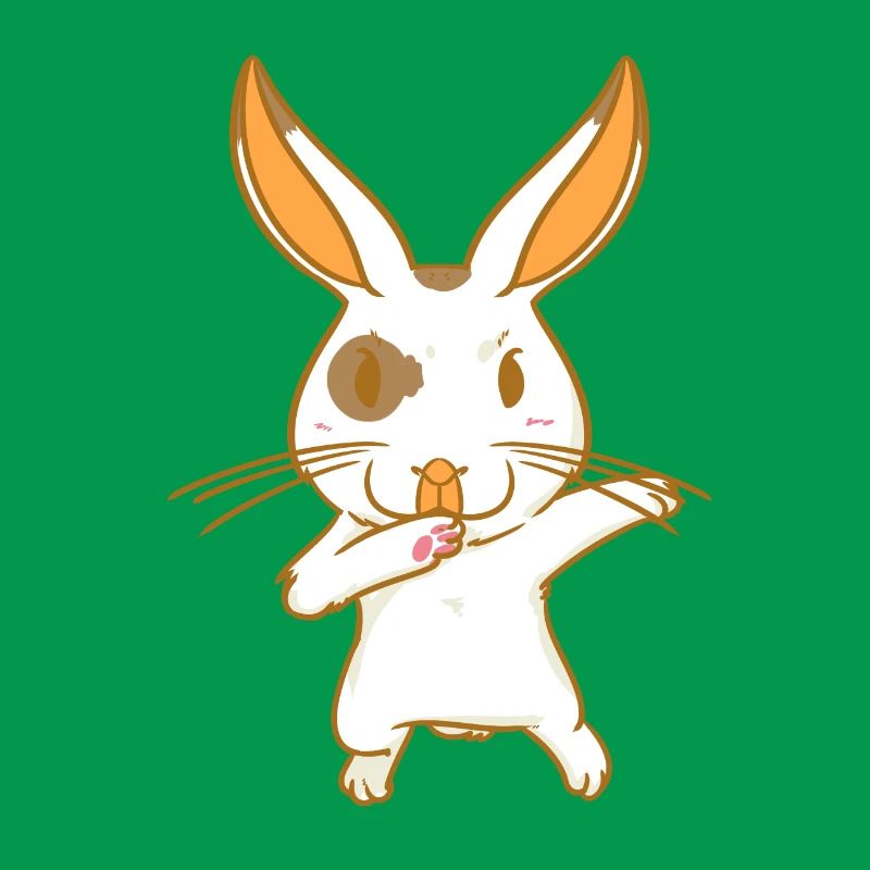 Rabbit - karate - fighting hare - dancing hare
