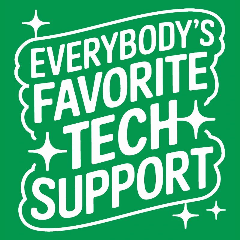 Technischer Support Computerfreak Nerd