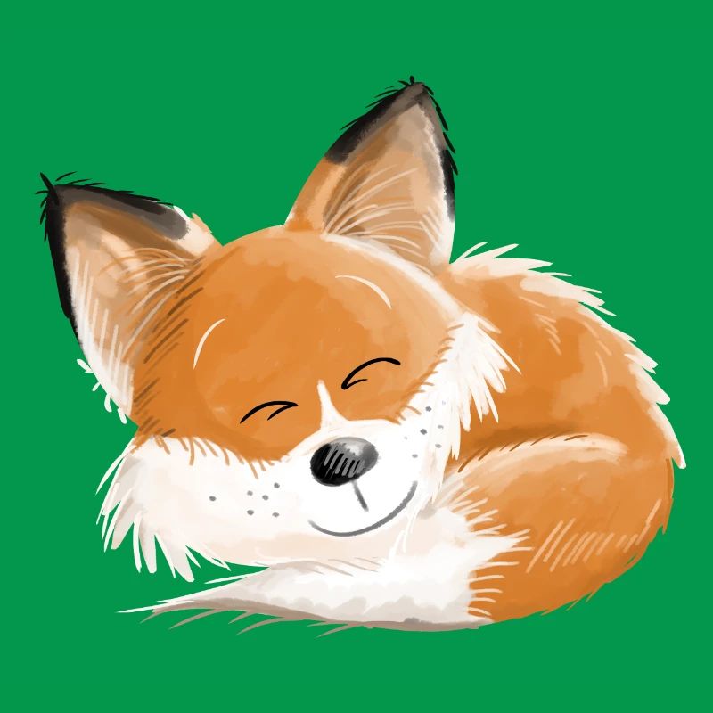 Fox is so tired - foxes - red fox - sleeping