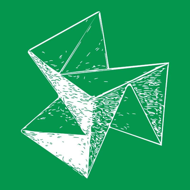 3d Triangle Vintage Cube structure