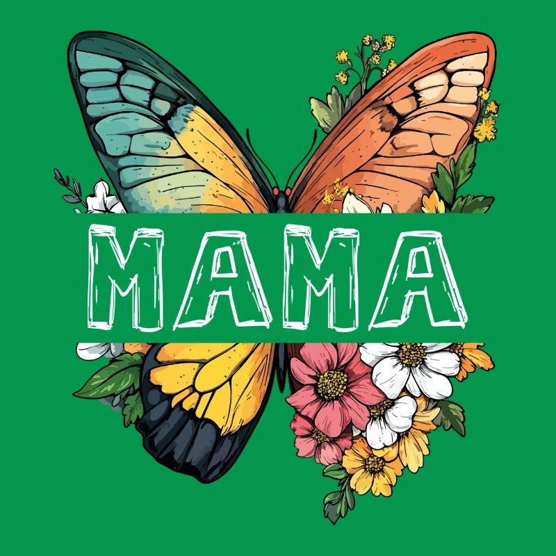 Mama Schmetterling Blumen Beste Mutter Muttertag