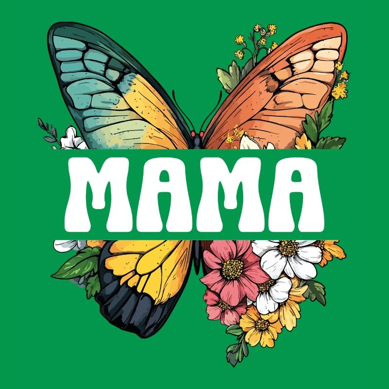 Mama Schmetterling Blumen Beste Mutter Muttertag