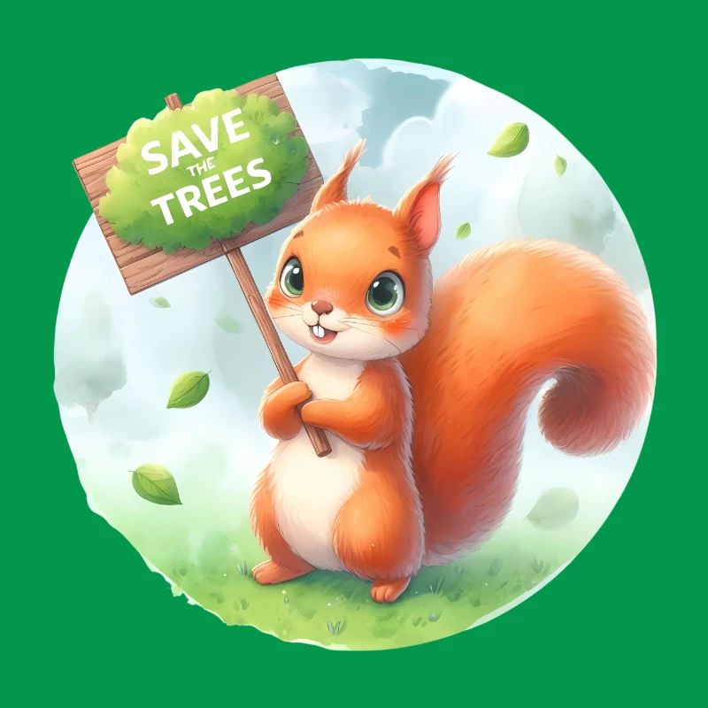 Save the Trees Squirrel