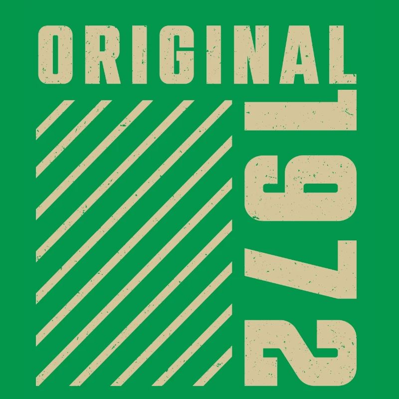Original 1972 Authentic 1972 Vintage Bursdag