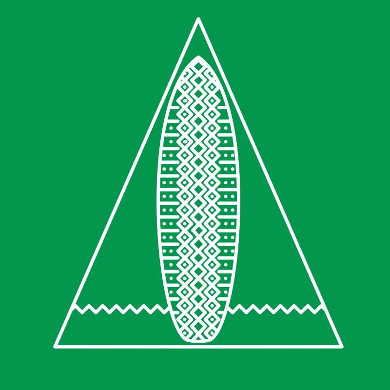 Surf Triangle (Monochrome White)