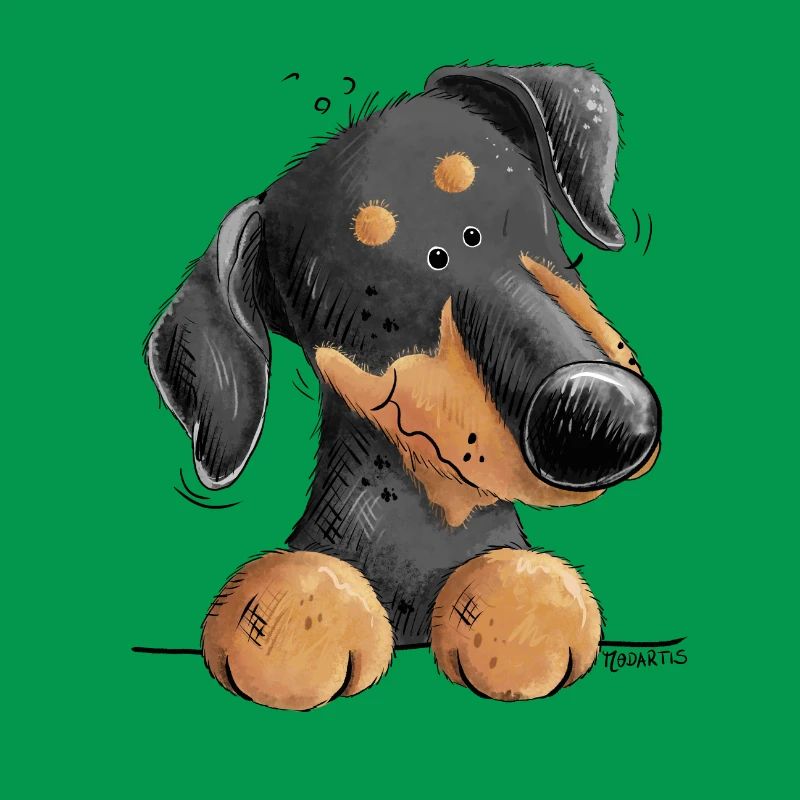Lustiger Dobermann Oder Pinscher I Hund Comic