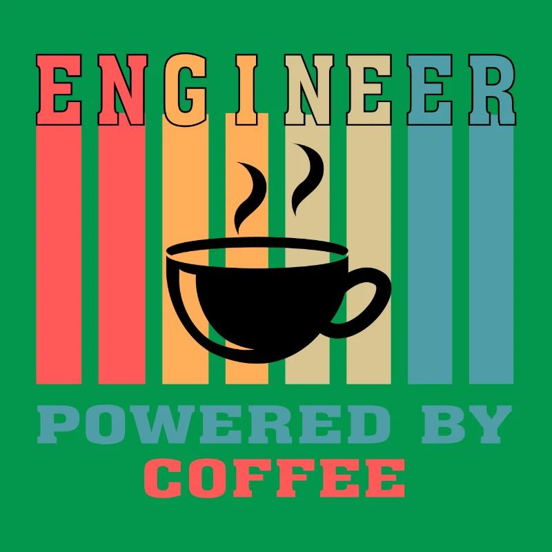 Funny Engineer Powered by Coffee Gift for Engineer