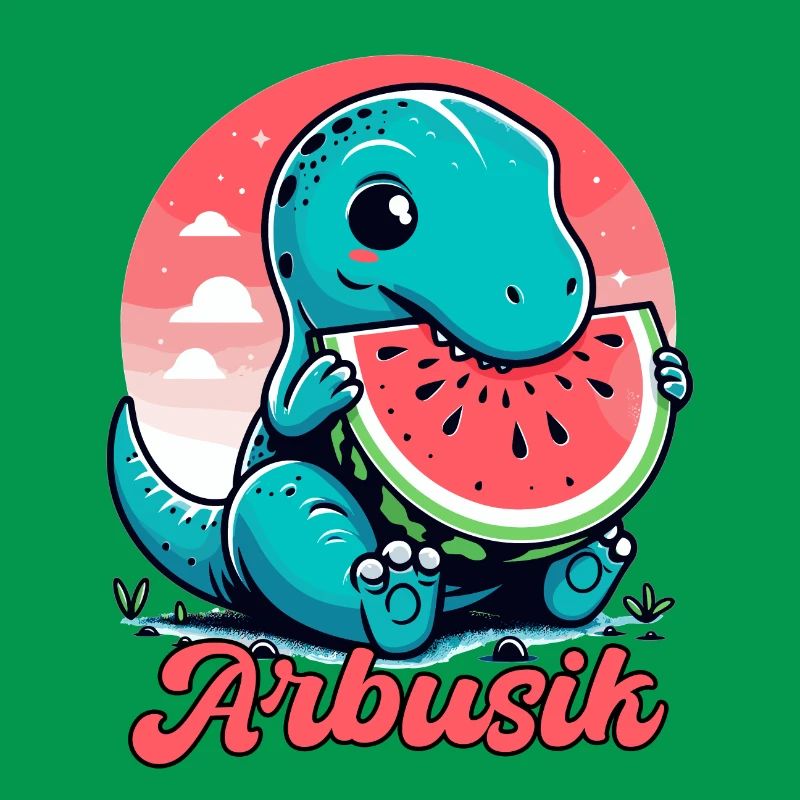 Mignon T-Rex Pastèque Arbusik Cadeau
