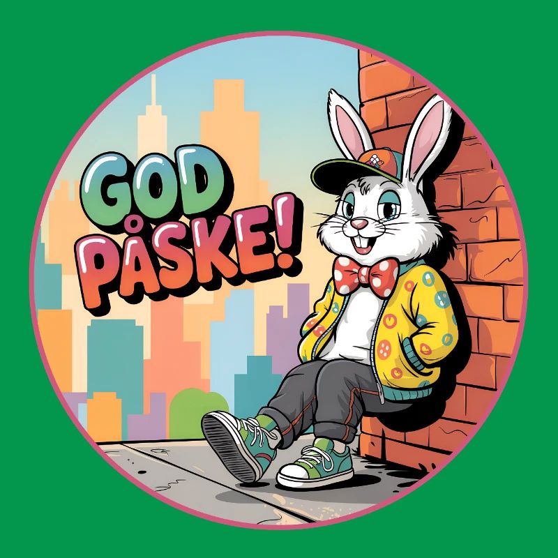 Easter Bunny in the city corner - Happy Easter with the Easter Bunny