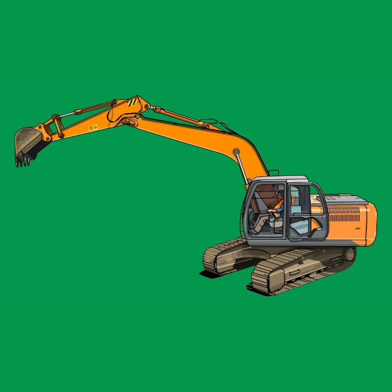 Löffelbagger greift ein