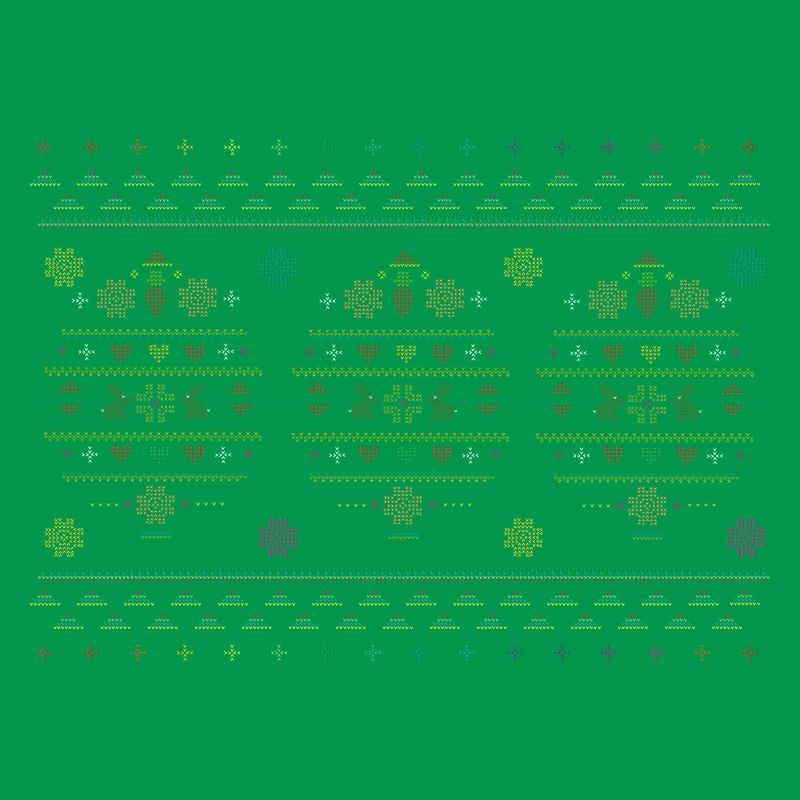 Easter motifs in knitting pattern style for Easter
