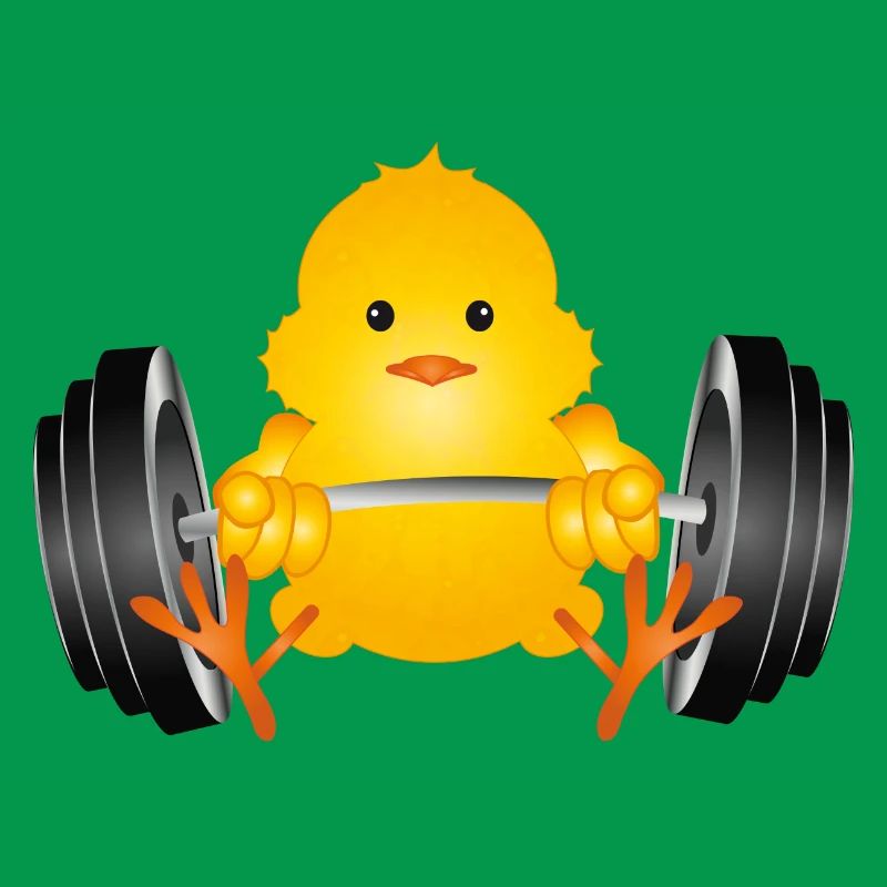 Bodybuilder chick with dumbbell during workout
