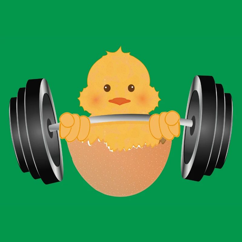 Bodybuilder chick with dumbbell during workout
