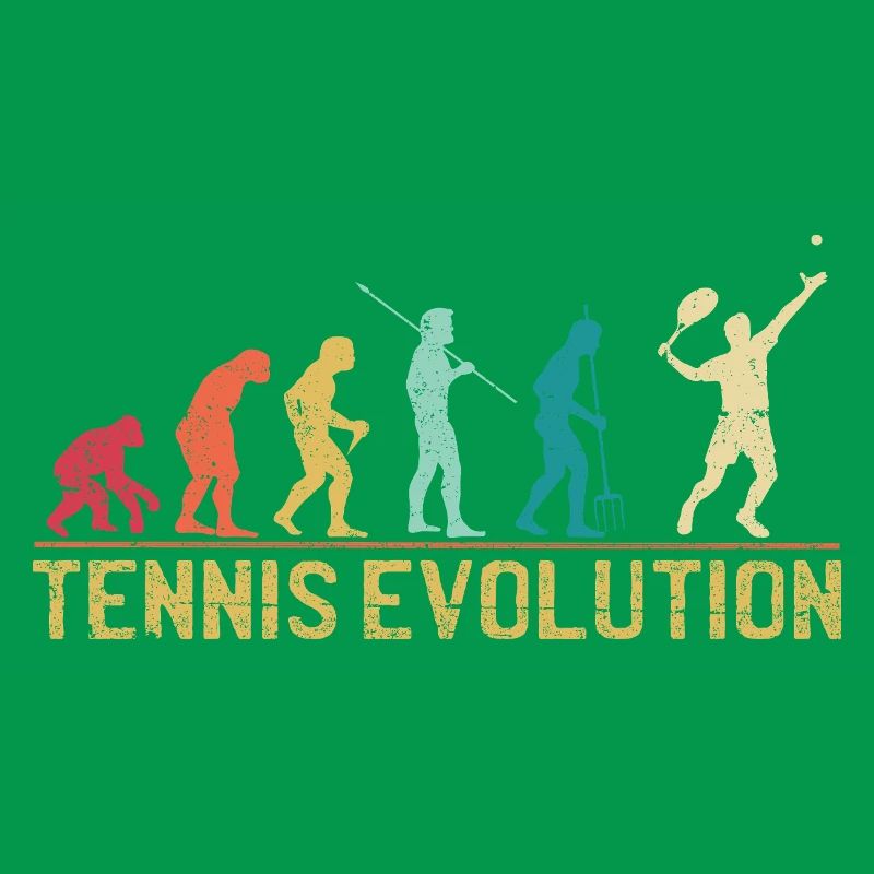 Tennis Evolution Evolution Grafikdesign