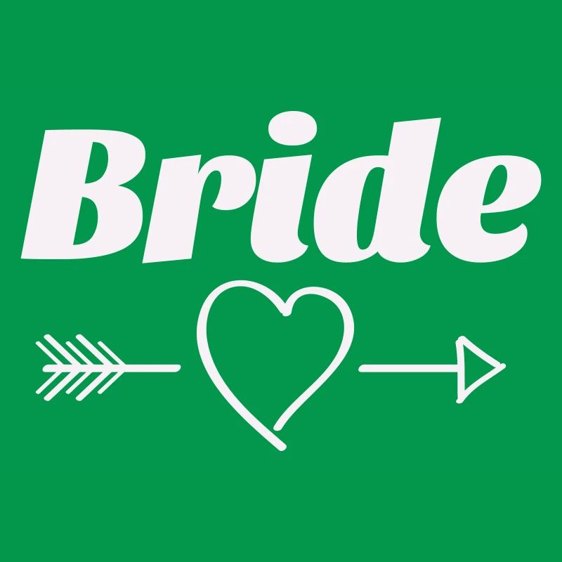 Conception de flèche de coeur de mariée