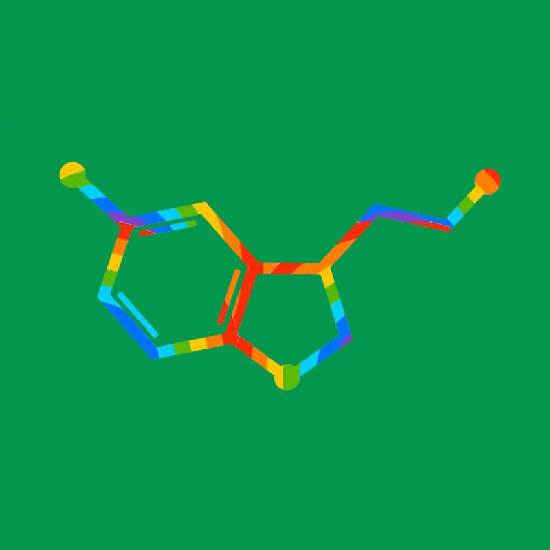 Rainbow Molecule Geometry - seratonin