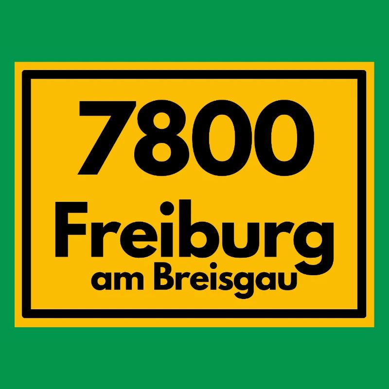 OLD POSTCODE POSTCODE RETRO 7800 FREIBURG BREISGAU