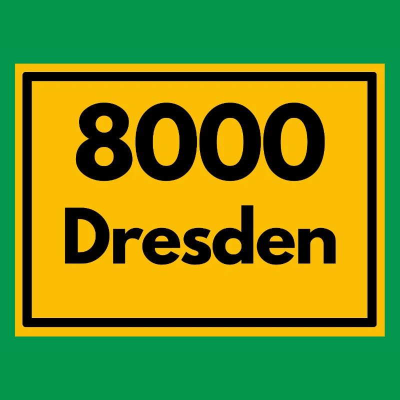 OLD POSTCODE POSTCODE RETRO 8000 DRESDEN ELBE