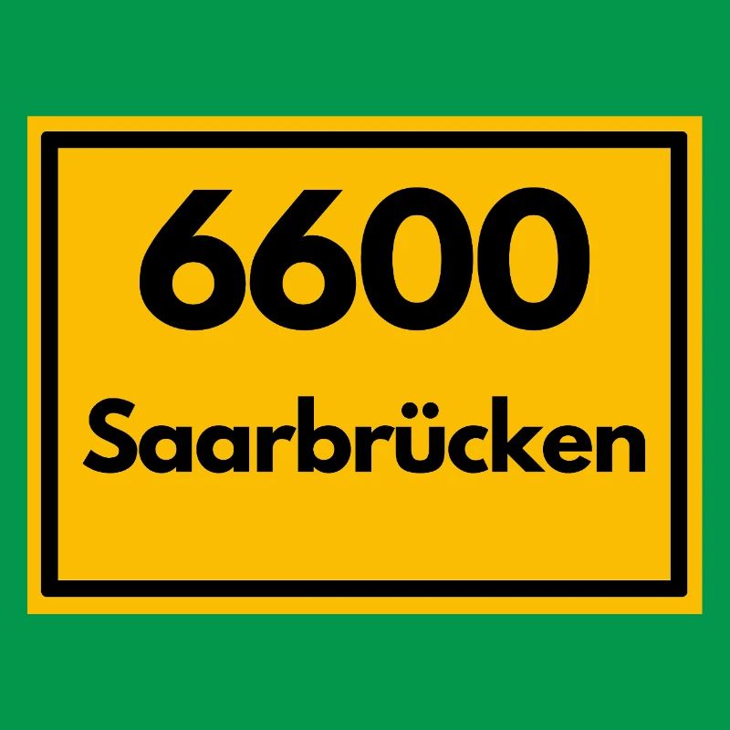 OLD POSTCODE POSTCODE RETRO 6600 SAARBRÜCKEN SAAR