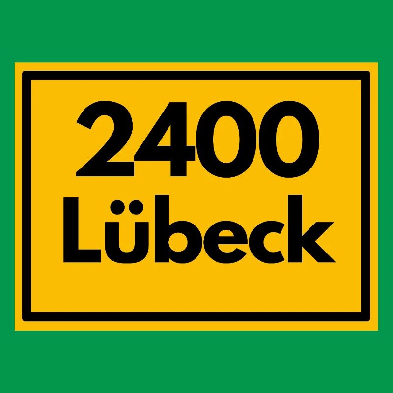 OLD POSTCODE POSTCODE RETRO 2400 LÜBECK HANSEPERLE