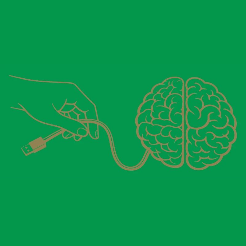 Brain Head Cable Connector Artificial Intelligence