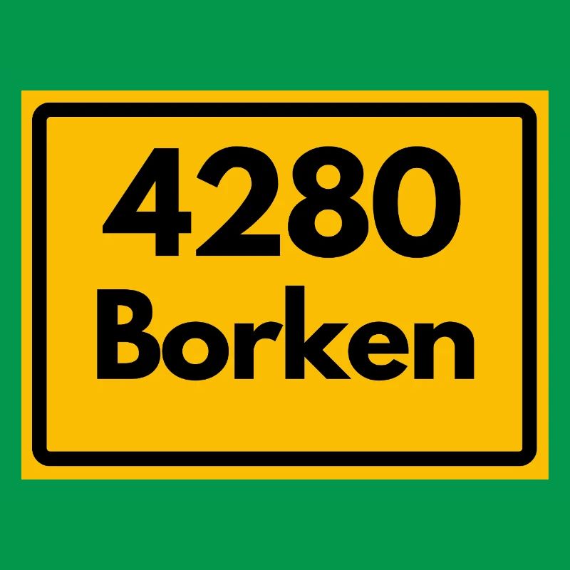 OLD POSTCODE POSTCODE RETRO 4280 BORKEN FÜNFTÜRME