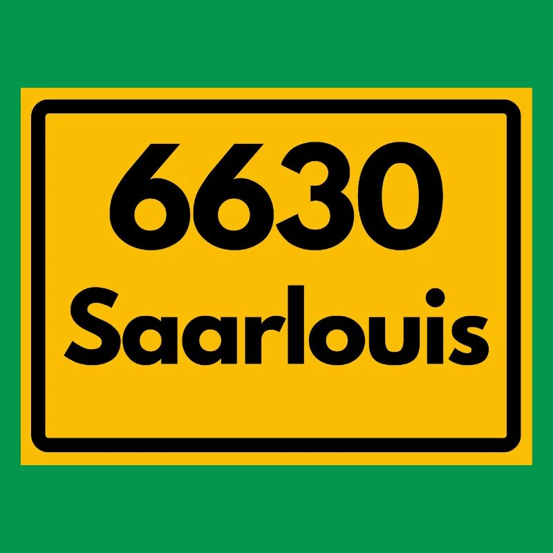 OLD POSTCODE POSTCODE RETRO 6630 SAARLOUIS HEIMAT
