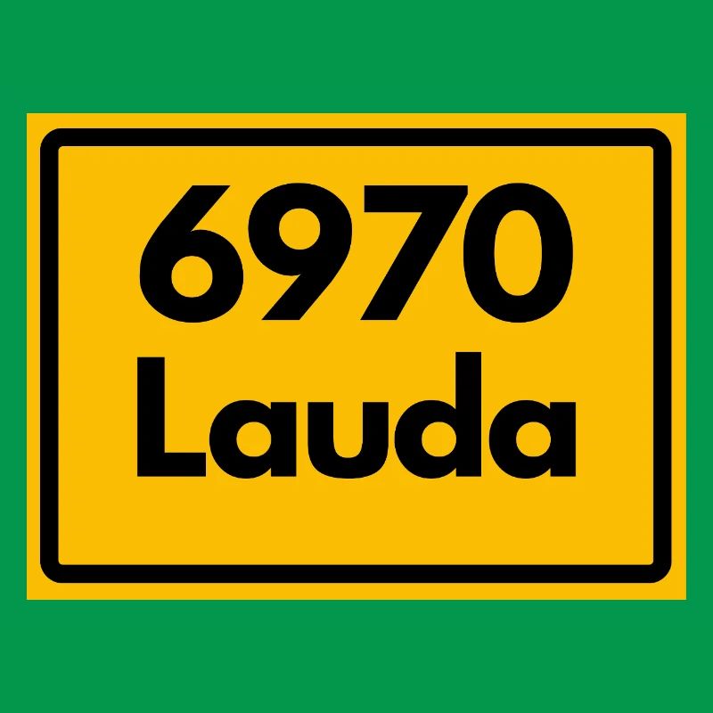 OLD POSTCODE ZIP CODE RETRO 6970 LAUDA HEIMATSTOLZ