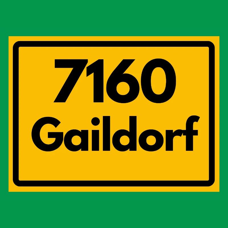 OLD POSTCODE POSTCODE RETRO 7160 GAILDORF HEIMAT