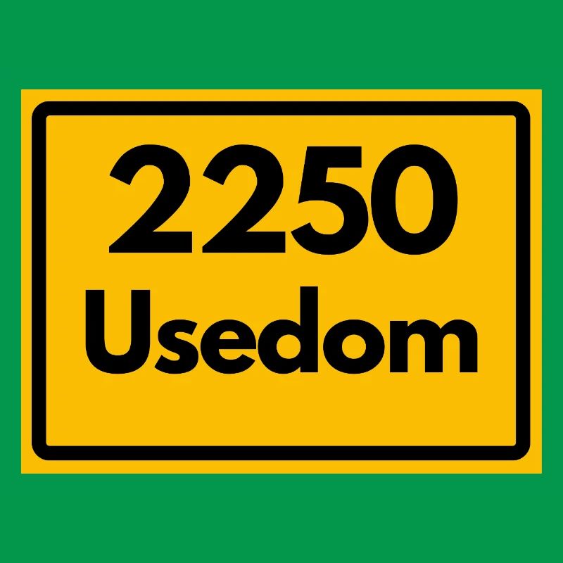 OLD POSTCODE POSTCODE RETRO 2250 USEDOM HEIMAT