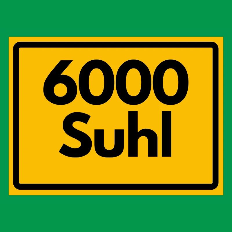 OLD POSTCODE 6000 SUHL HEIMATSTOLZ ORIGINAL