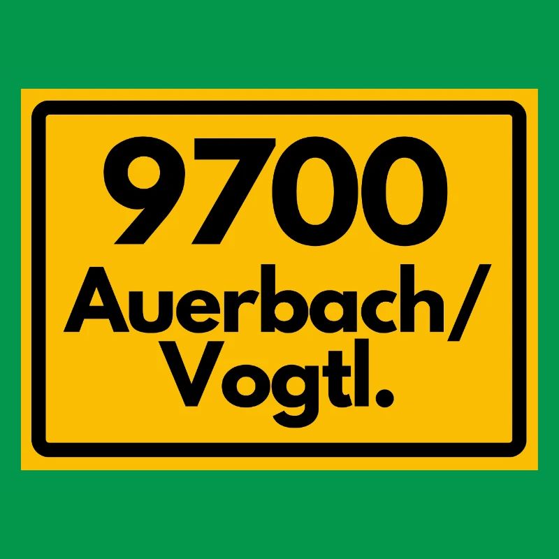 OLD POSTCODE 9700 AUERBACH/VOGTL. SAXONY
