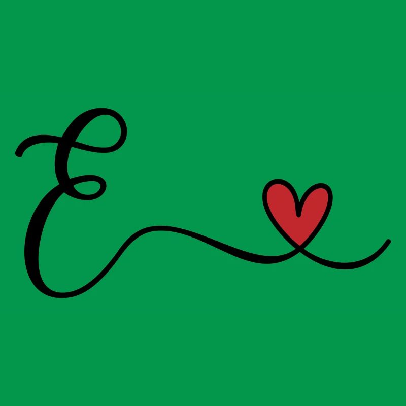 Buchstabe E Monogramm
