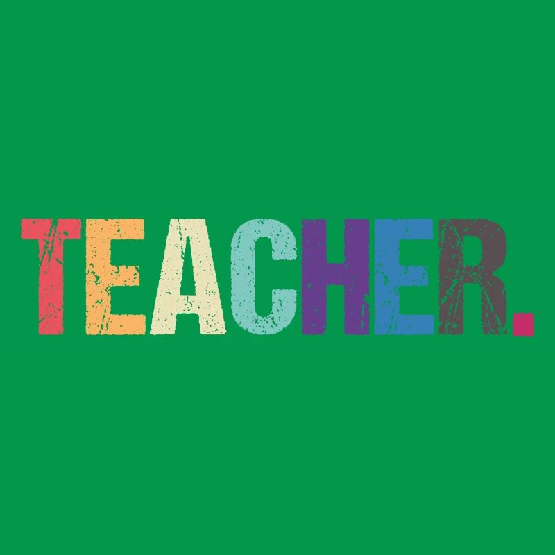 Conception colorée de TEACHER